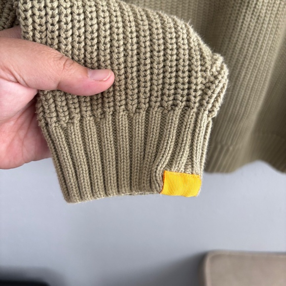 Yellow Label Co chunky knit crew in Tan - Picture 5 of 8
